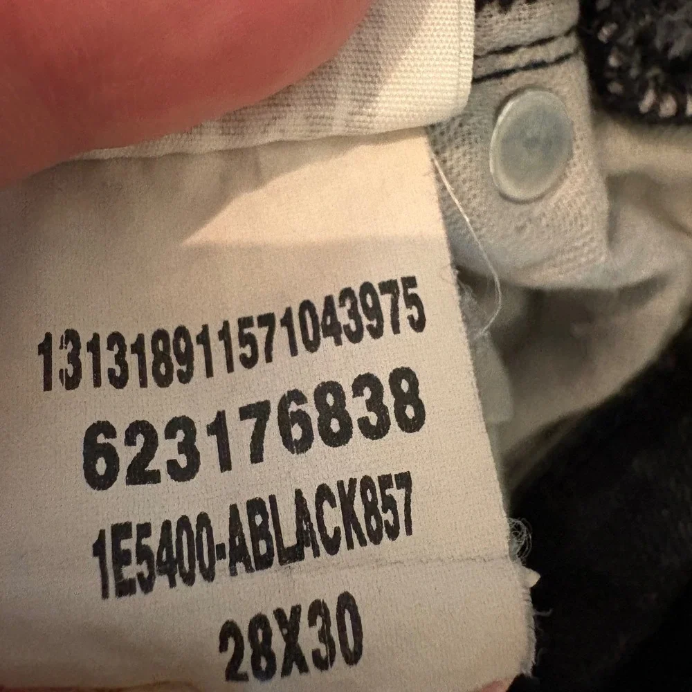 Abercrombie‎ & Fitch Black Skinny Jeans Men 28x28 (Tag 28x30) Stretch Slim A&F